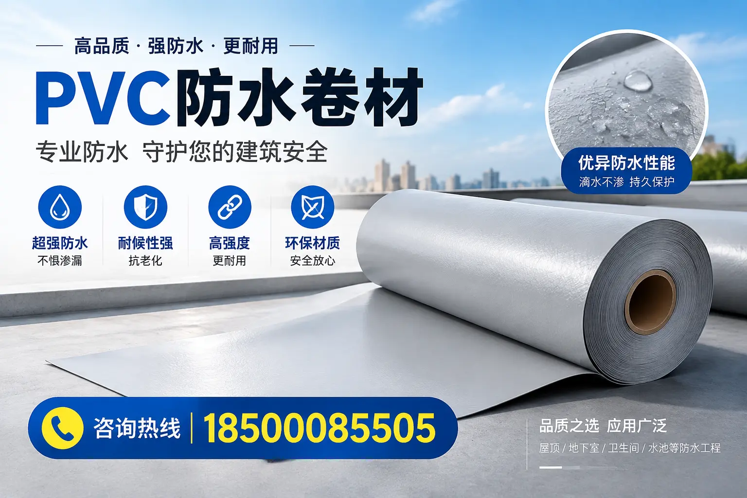鹤壁地区pvc防水卷材的市场现状与发展趋势